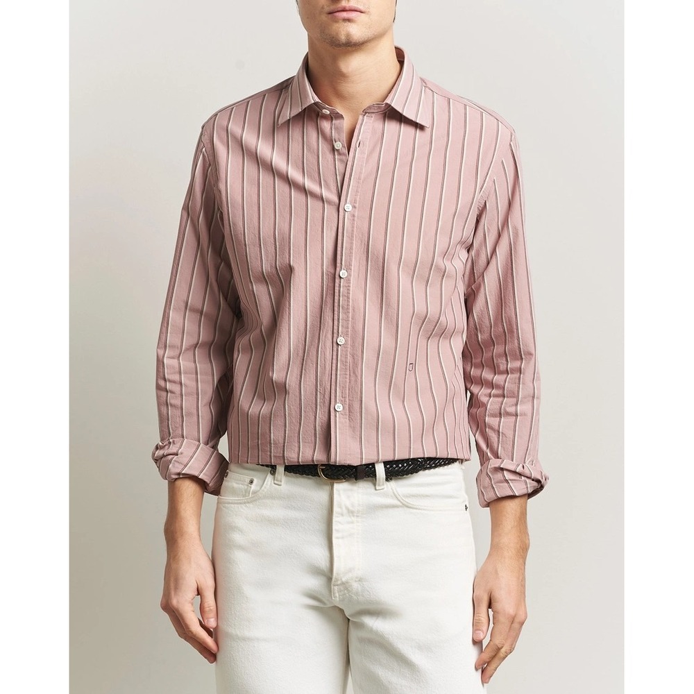 Armani Exchange Striped Button Up Shirt Men's Large Regular Fit Long Sleeve